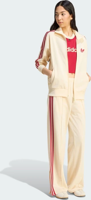 adidas Firebird Track Top Loose Trainingsjacke warm vanilla/team victory red (Damen)