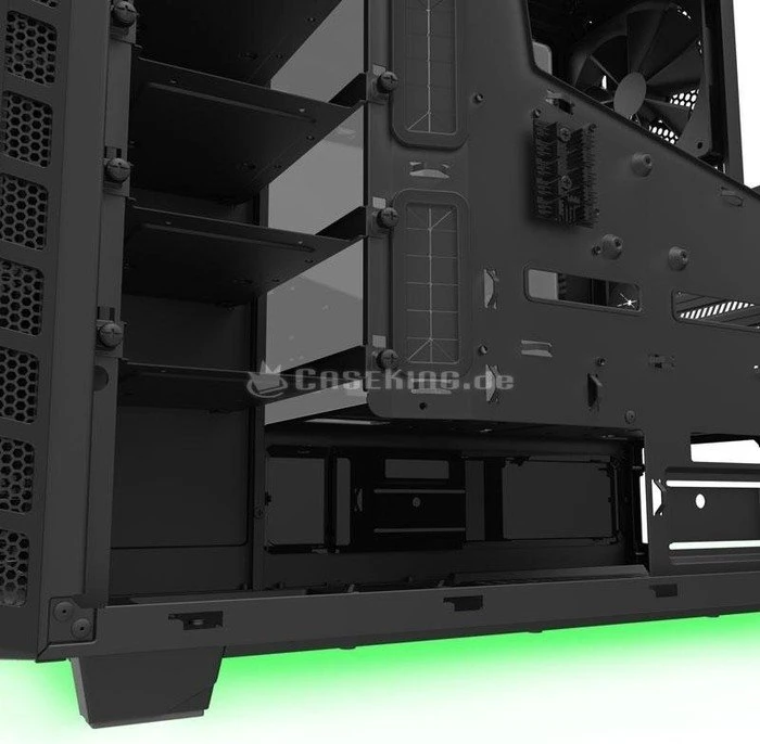 NZXT H440 Special Edition schwarz/grün, Acrylfenster, schallgedämmt