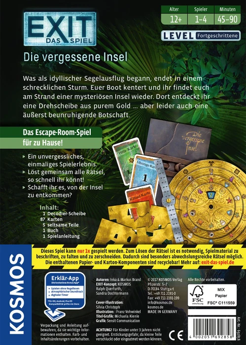 EXIT - Das Spiel - Die vergessene Insel
