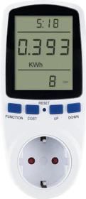 Schwaiger Energiekosten-/ Einspeisemessgerät mit beleuchtetem Display