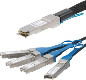 StarTech 40G 1m LAN-DAC Breakout, Twinax, 1x QSFP+/4x SFP+ (QSFP4SFPPC1M)
