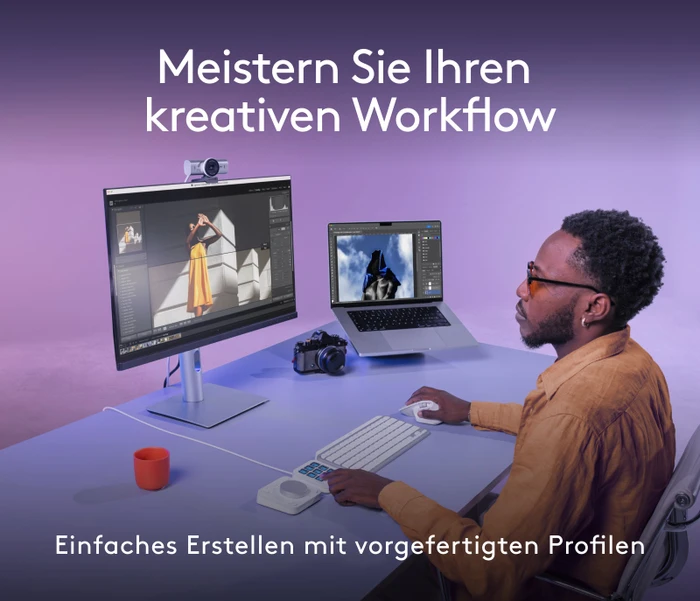 Logitech MX Creative Console Dialpad und Keypad Set, hellgrau, USB-C/Bluetooth