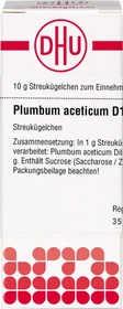 DHU Plumbum aceticum Globuli D12, 10g