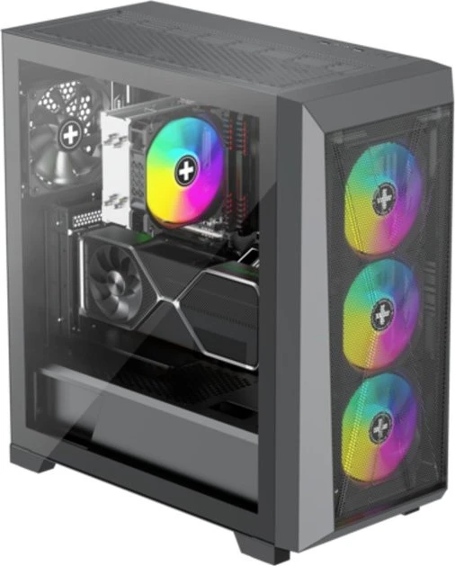 Xilence Riser Card, inkl. PCI-Slot Blende für Xilence, gewinkelt, PCIe 4.0, schwarz