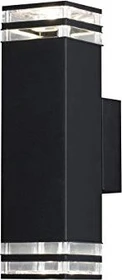 Konstsmide Pollux 27.5cm Wandleuchte 2-flammig schwarz