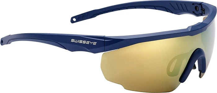 Swiss Eye Blackhawk Sports dark blue matt/brown gold revo