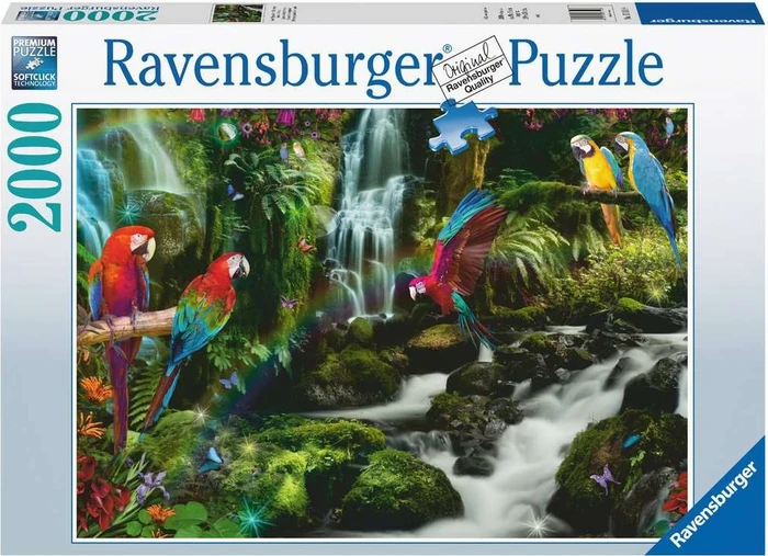 Ravensburger Puzzle Bunte Papageien im Dschungel