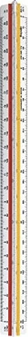 rOtring Dreikantmaßstab Architektur 1 30cm, weiß