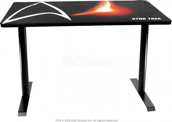 Arozzi Arena Leggero Star Trek Edition Gaming Desk Schreibtisch 114x72cm schwarz/schwarz