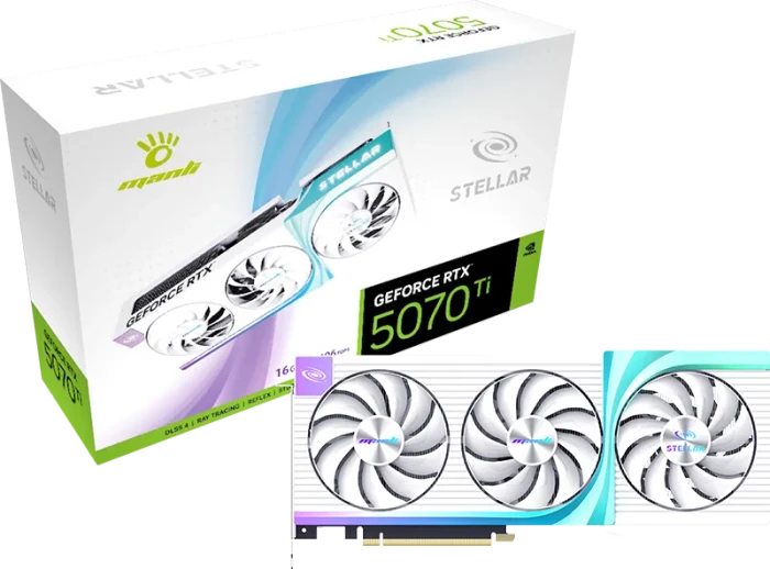 Manli Stellar GeForce RTX 5070 Ti OC, 16GB GDDR7, HDMI, 3x DP