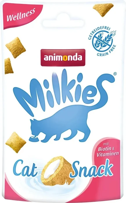 animonda Milkies Cat Snack Knusperkissen Wellness, 30g