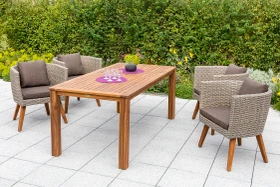 Merxx Imperia Gartenmöbel-Set beige, 5-tlg.
