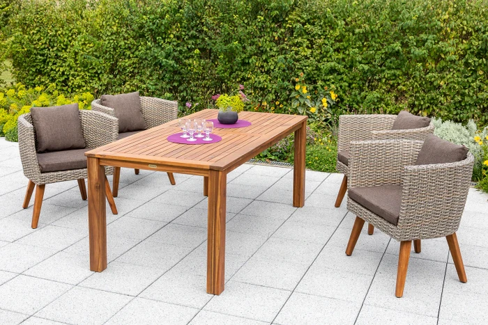 Merxx Imperia Gartenmöbel-Set beige, 5-tlg.