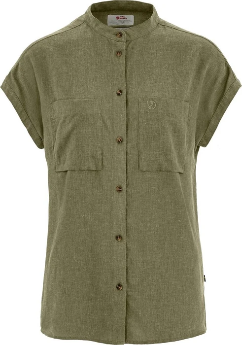 Fjällräven Övik Hemp Hemd kurzarm grün (Damen)