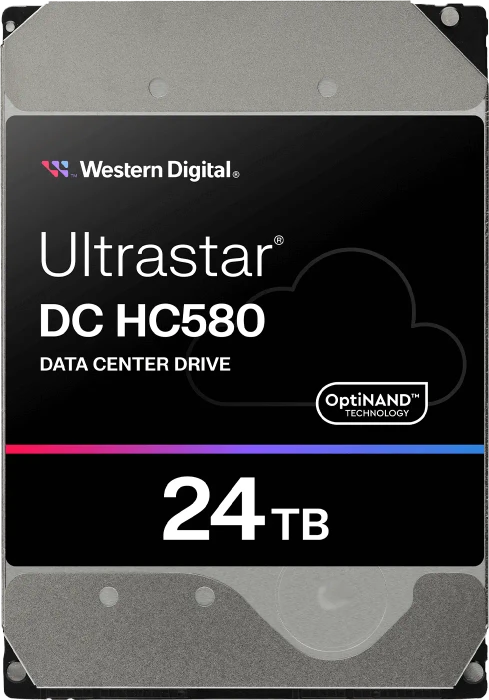 Western Digital Ultrastar DC HC580 24TB, SE, 24/7, 512e / 3.5" / SATA 6Gb/s