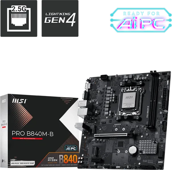 MSI PRO B840M-B (AMD AM5)