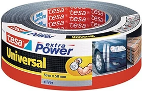 tesa extra Power Universal silber, Gewebeband, 50mm/50m, 6 Stück