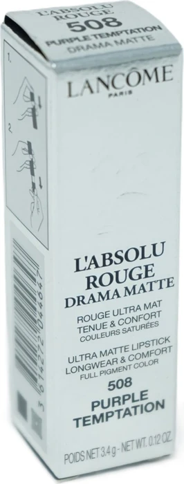 Lancôme L'Absolu Rouge Drama Matte Lippenstift 508 purple temptation, 3.4g