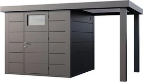 Telluria Classico 2424 Gerätehaus inkl. Anbau 1.68m rechts anthrazit