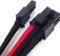 SilverStone PP07-PCIBR, 6/8-Pin PCIe Verlängerung 250mm, sleeved schwarz/rot Vorschaubild
