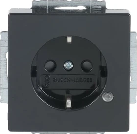 Busch-Jaeger Future Linear Steckdosen-Einsatz mit LED Kontrolllicht, anthrazit