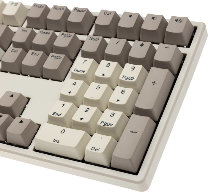 Ducky Origin Vintage, Retro grau, MX RED, USB, US