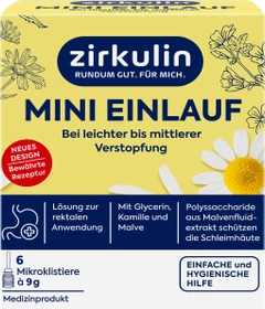 Zirkulin Mini-Einlauf Lösung, 54g (6x 9g)