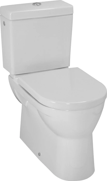 Laufen Laufen Pro Stand-WC-Kombination, Flachspüler, mit Spülrand, Abgang waagerecht oder senkrecht, weiß
