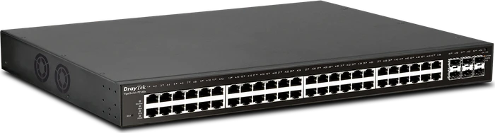 DrayTek VigorSwitch 2540 Rackmount Gigabit Managed Switch, 48x RJ-45, 6x SFP+, 400W PoE+