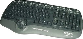 Typhoon Navigator Office XP Keyboard schwarz, PS/2, DE