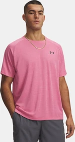 Under Armour Tech Textured Funktionsshirt kurzarm pink frenzy/castlerock (Herren)