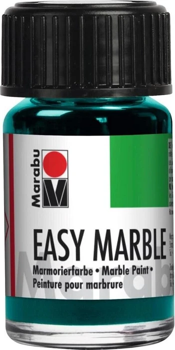 Marabu Easy Marble Marmorierfarbe, aquagrün, 15ml