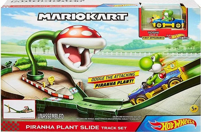 Mattel Hot Wheels Mario Kart Piranhapflanzen-Trackset