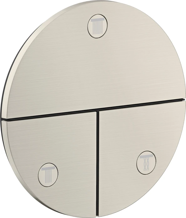 Hansgrohe Axor ShowerSelect ID rund Kontrollfeld Ventil für 3 Verbraucher edelstahl optic