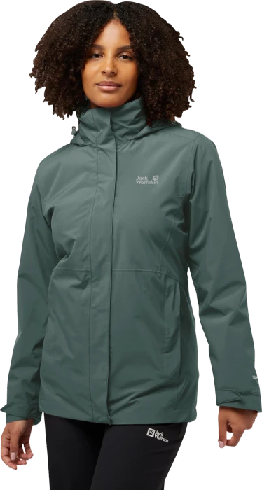 Jack Wolfskin Rotwand 3in1 Funktionsjacke sago palm (Damen)