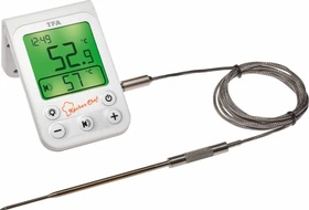 TFA Dostmann KüchenChef Grill/Braten/Ofen-Thermometer weiß digital