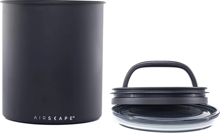 Airscape Kaffeedose groß Aufbewahrungsbehälter schwarz matt