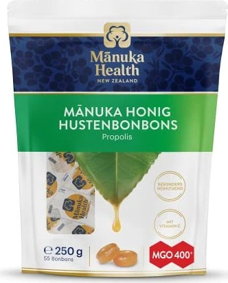 Manuka Health MGO 400+ Hustenbonbons Propolis, 250g