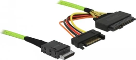 DeLOCK OCuLink SFF-8611 Stecker auf U.2 SFF-8639 Buchse, 0.5m (85802)