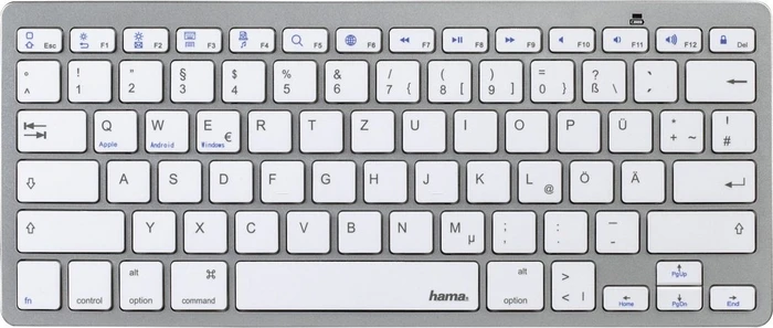 Hama KEY4ALL X510, silber, Bluetooth, DE