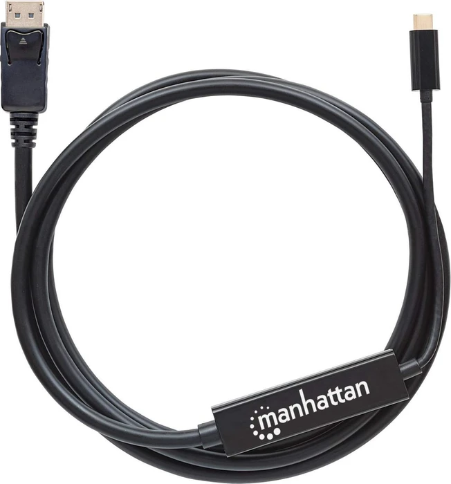 Manhattan USB-C Stecker auf DisplayPort Stecker Adapterkabel, 2m