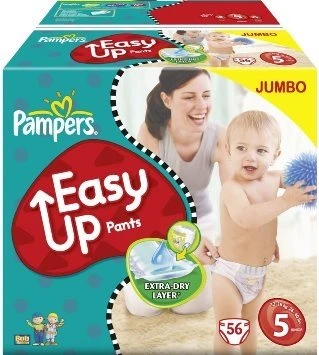 Pampers Easy Up Pants Gr.5 Einwegwindel, 12-18kg, 56 Stück