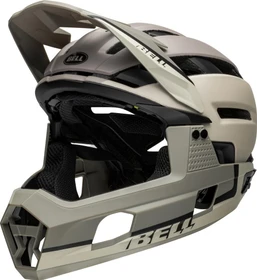 Bell Super Air R Spherical Fullface-Helm matte cement gray