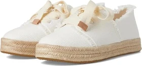 TOMS Carolina Lace-Up Espadrille white beachside woven with fray (Damen)