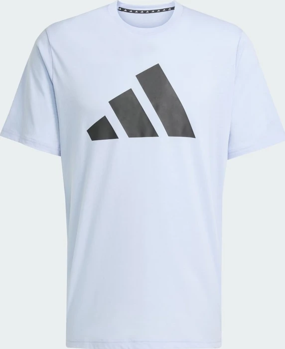 adidas Train Essentials Feelready Logo Funktionsshirt kurzarm glow blue/black (Herren)