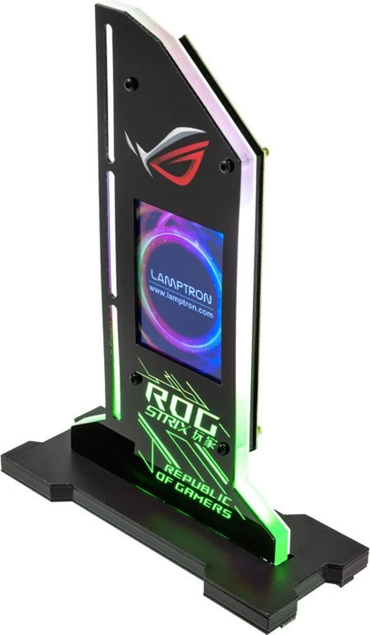 Lamptron PC Hardware Monitor & Graphics Card Holder, Grafikkarten-Halterung