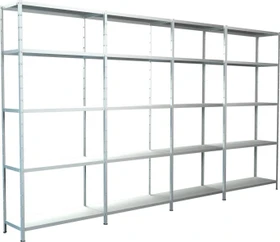 Schulte Lagertechnik PowerMAX Schwerlastregal 380x200x50cm weiß