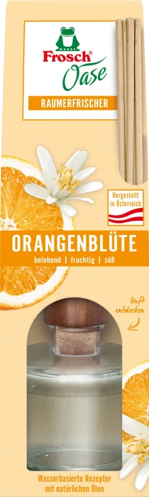 Frosch Oase Raumerfrischer Orangenblüte Duftstäbchen, 90ml