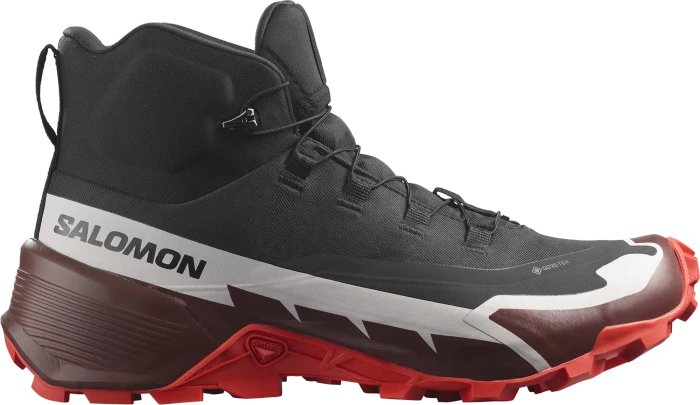 Salomon Cross Hike 2 Mid GTX black/bitter chocolate/fiery red (Herren)