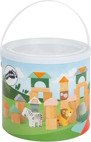 Legler Small Foot Holzbausteine Safari, 50-tlg.